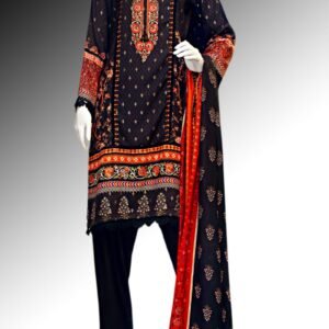 Printed Viscos Jacquard 3 Piece